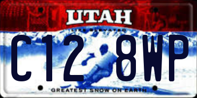 UT license plate C128WP