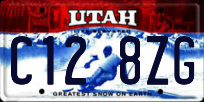 UT license plate C128ZG