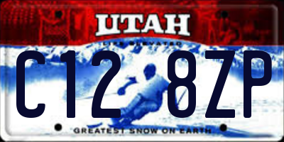 UT license plate C128ZP
