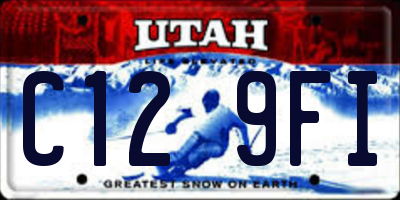 UT license plate C129FI