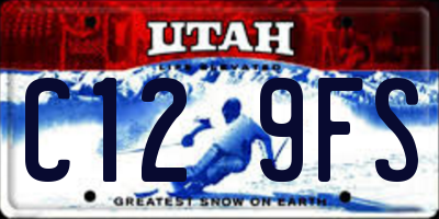 UT license plate C129FS