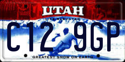 UT license plate C129GP