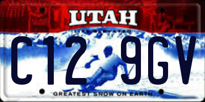UT license plate C129GV