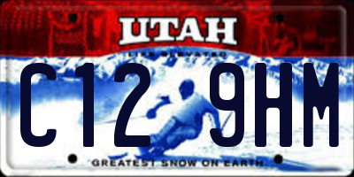 UT license plate C129HM