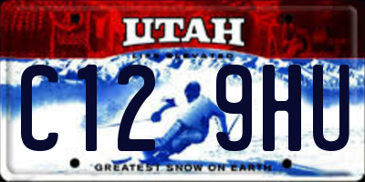 UT license plate C129HU