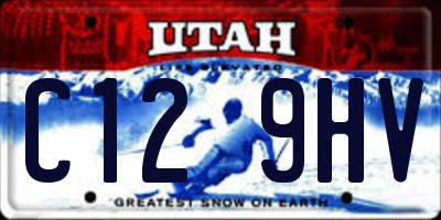 UT license plate C129HV