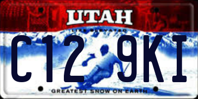 UT license plate C129KI