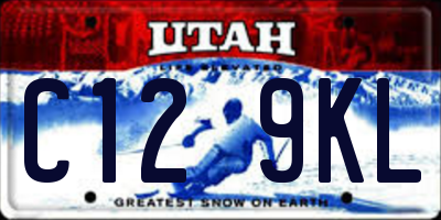 UT license plate C129KL