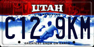 UT license plate C129KM
