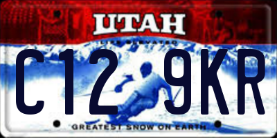 UT license plate C129KR