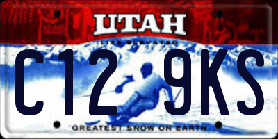 UT license plate C129KS
