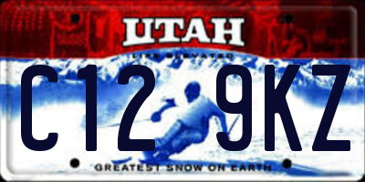 UT license plate C129KZ