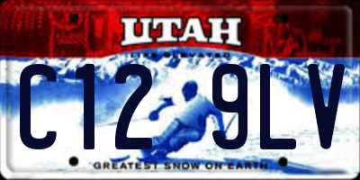 UT license plate C129LV