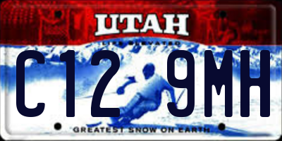 UT license plate C129MH