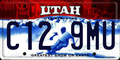 UT license plate C129MU