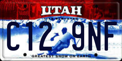 UT license plate C129NF