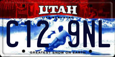 UT license plate C129NL