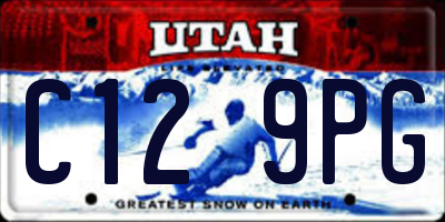 UT license plate C129PG