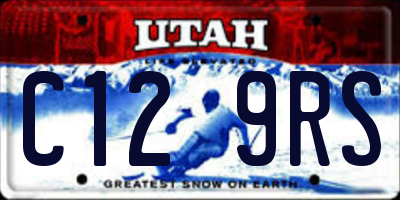 UT license plate C129RS