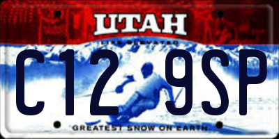 UT license plate C129SP