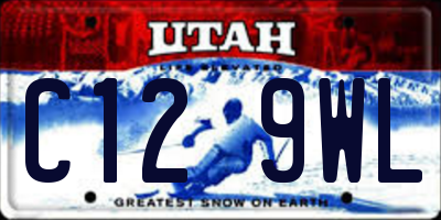 UT license plate C129WL