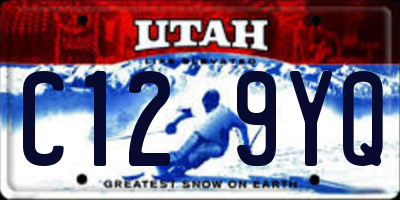 UT license plate C129YQ