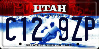UT license plate C129ZP
