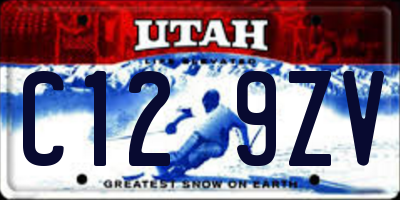 UT license plate C129ZV