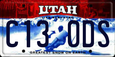 UT license plate C130DS