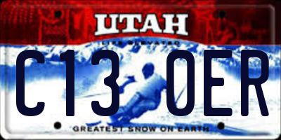 UT license plate C130ER