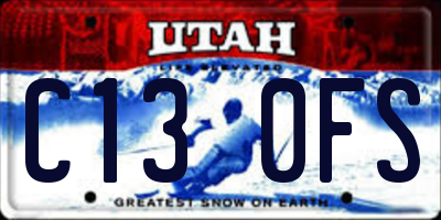 UT license plate C130FS