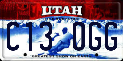 UT license plate C130GG