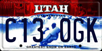 UT license plate C130GK