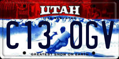 UT license plate C130GV