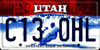 UT license plate C130HL