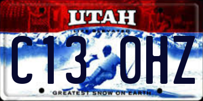 UT license plate C130HZ