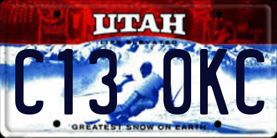 UT license plate C130KC