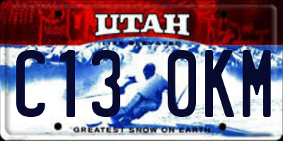 UT license plate C130KM