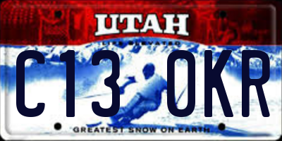 UT license plate C130KR