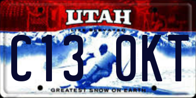 UT license plate C130KT