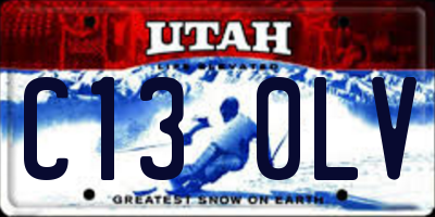 UT license plate C130LV