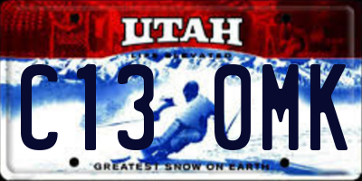 UT license plate C130MK