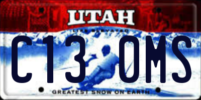 UT license plate C130MS