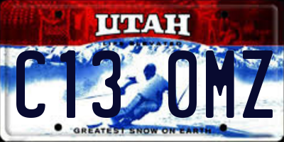 UT license plate C130MZ