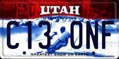 UT license plate C130NF