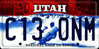 UT license plate C130NM