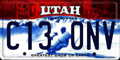 UT license plate C130NV