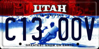 UT license plate C130OV