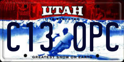 UT license plate C130PC