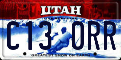 UT license plate C130RR
